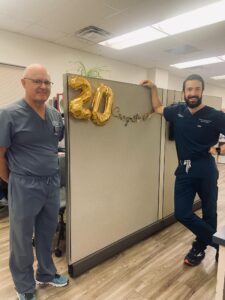 Dr. Michael Russell and Forrest Persing, PA-C